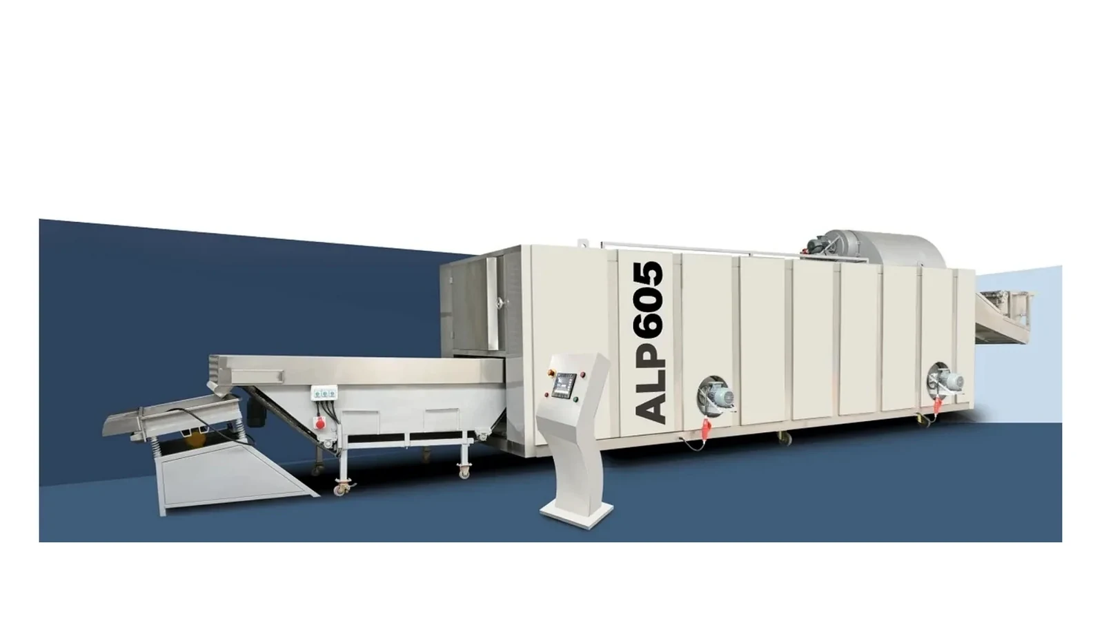 ALP 605 5 bantlı kuruyemiş kavurma fırını — 500-1000 kg/saat