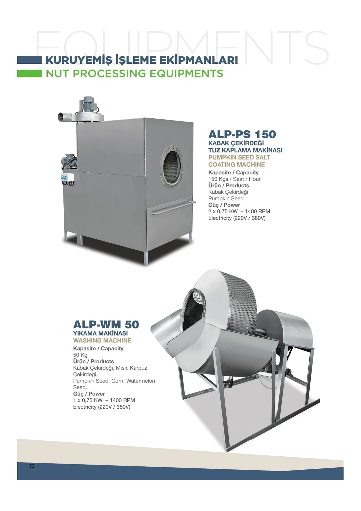 Nut Processing Equipments III catalog page