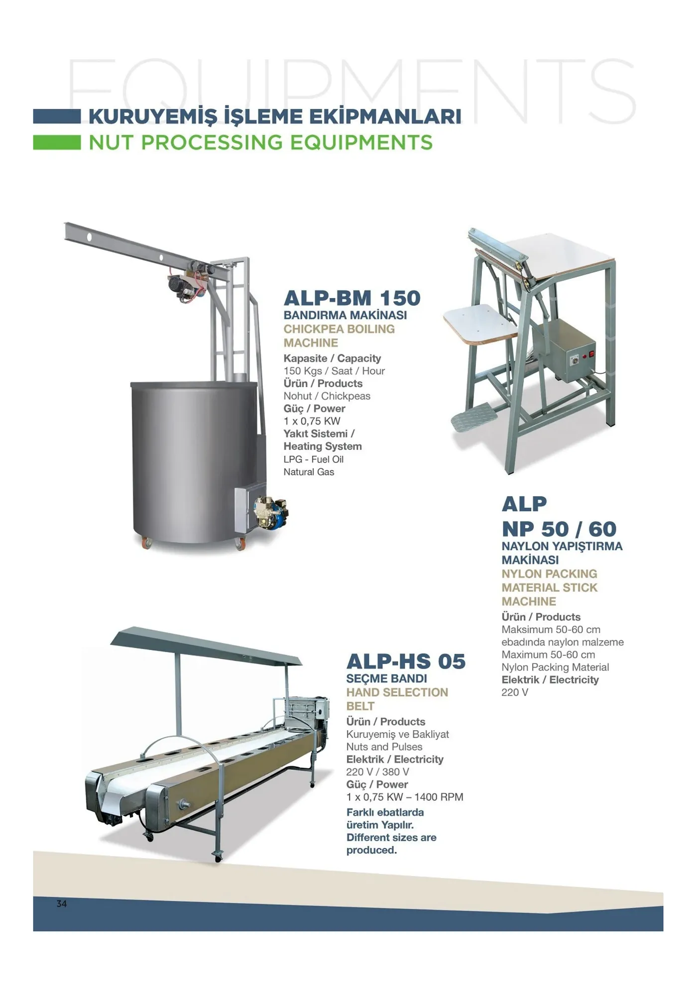 Nut Processing Equipments IV catalog page